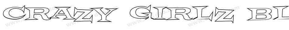 Crazy Girlz Blond BTN Bold字体转换